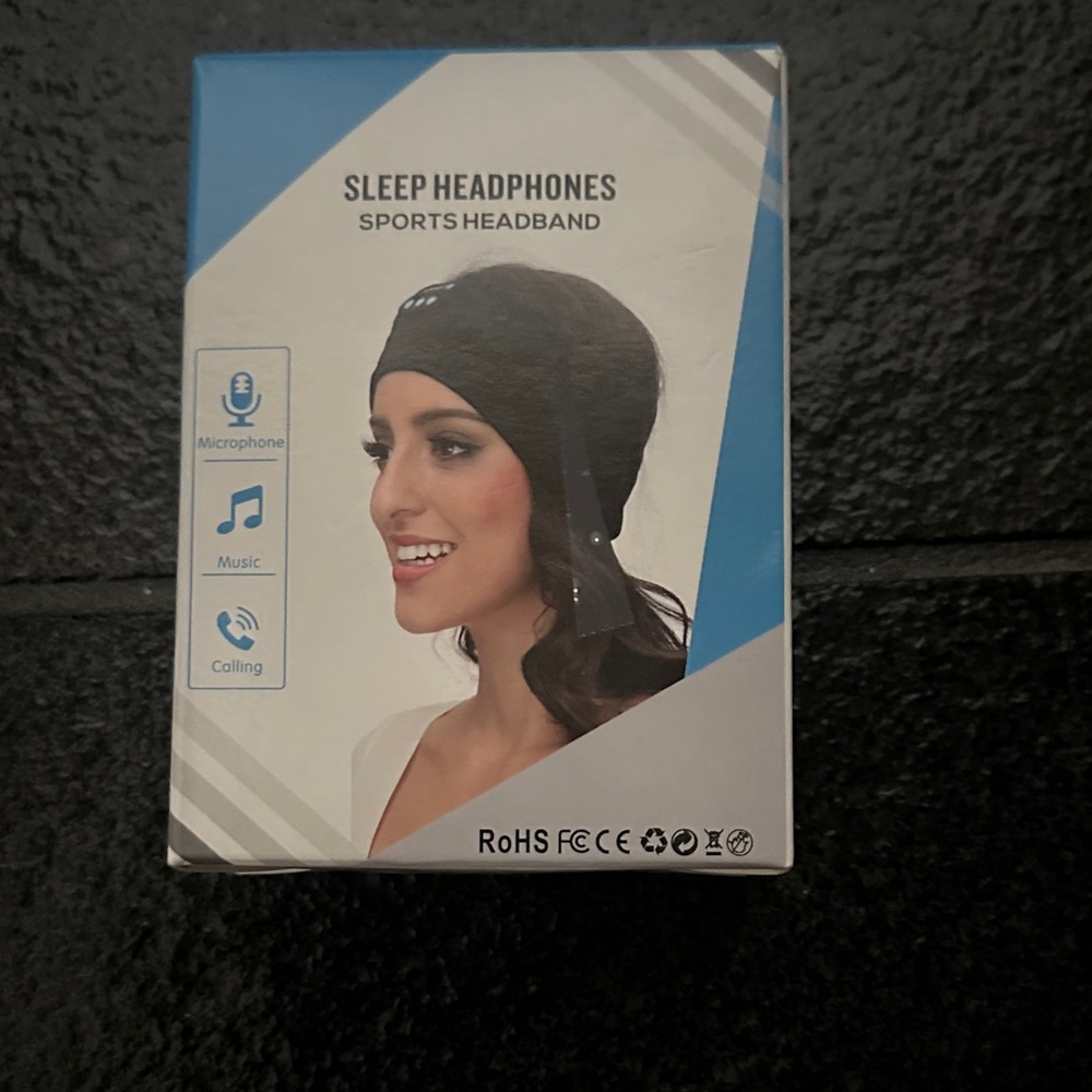Rohnisch Sleep Headphones Sports Headband - Black and Blue